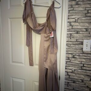 Elegant Mauve Maxi Dress